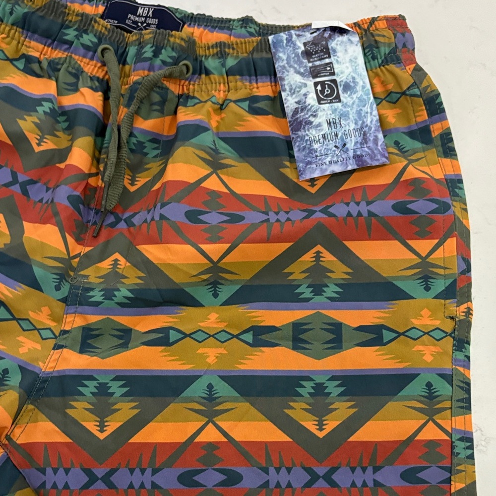 Colorful Geometric Pattern Shorts - Picture 3 of 5